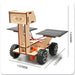 Solar lunar rover measuring about 12 x 12.5 x 12 cm