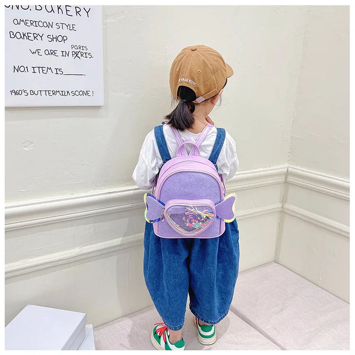 Children's PU Cartoon Bag Personalized Name Lightweight