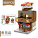Sushi shop building block model, 182 pieces