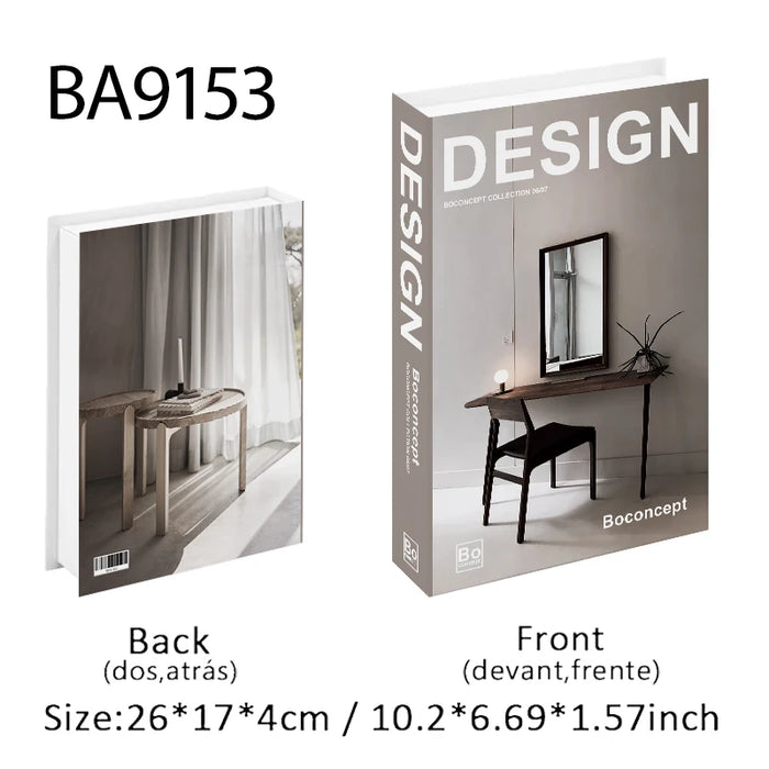 Luxury Fake Book Storage Box Abstract Decorative Books Open Paris Home Decor Coffee Table Bedroom Ornaments Interior Decoration