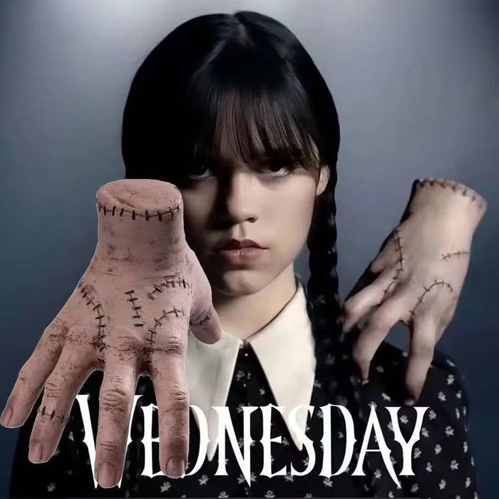 2023New Horror Wednesday Thing Hand Toy From Addams Family Latex Figurine Home Decor Desktop Craft Holiday Party Costume Prop