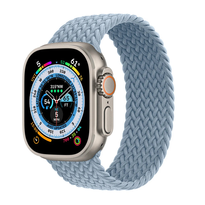 Braided Solo Loop For Apple Watch Strap 44mm 40mm 45mm 41mm 49mm 42mm 46mm Bracelet iWatch Series 10 9 SE 8 7 6 5 4 Ultra 2 Band