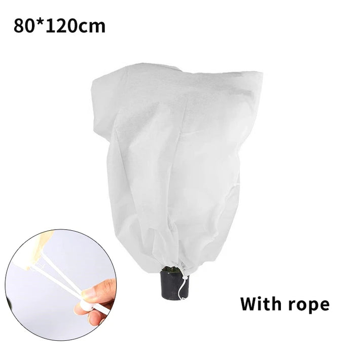 Non-woven Fabric Plant Protection Cover Fruit Protection Bag Winter Plant Coldproof Frost Prevention Mesh Plant Cover Antifreeze