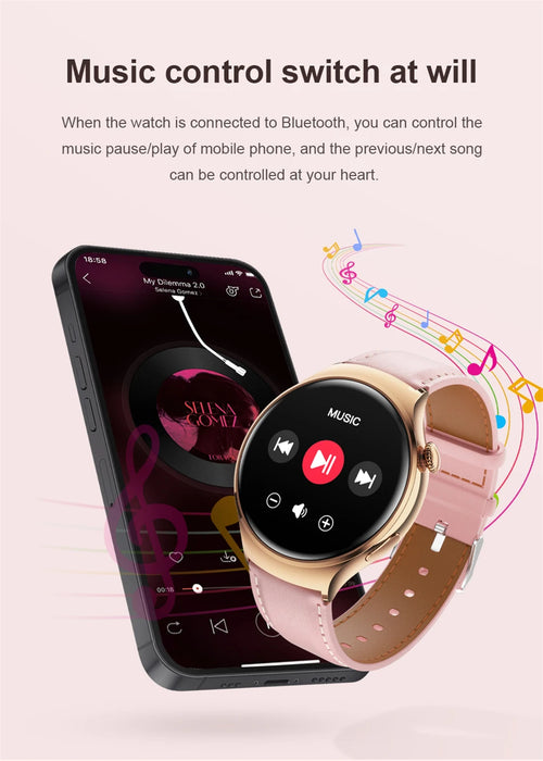 2025New GPS NFC Bluetooth Call Smartwatch Women Watch 4 mini Sports Track Heart Rate Oximetry Monitoring Health Smartwatch Woman