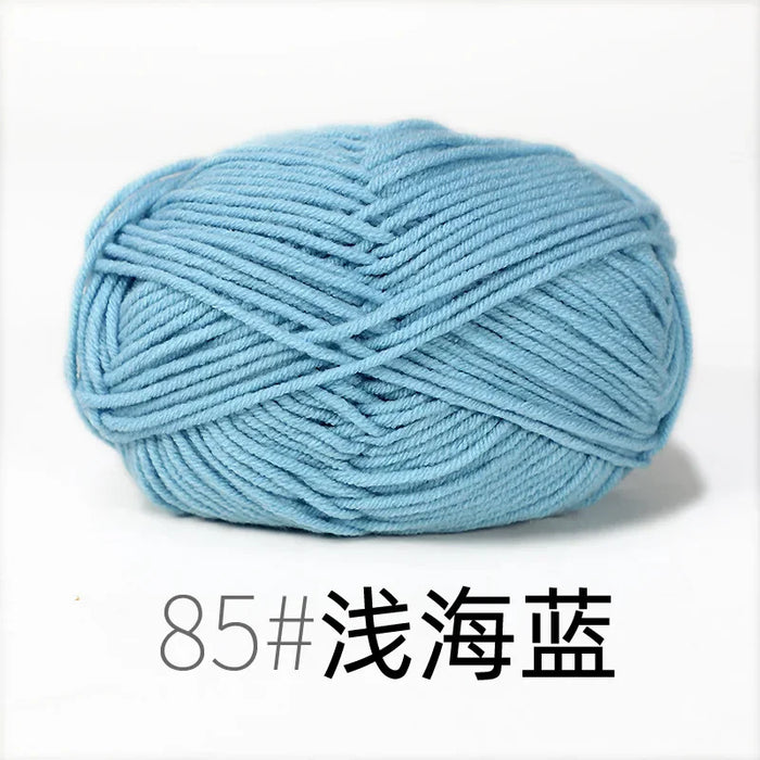 Organic Cotton Yarn 4ply Baby Milk Knitted Yarn For Craft Sweater Hat Dolls Scarves 1 Ball 50g Soft Wool Crochet Yarn Wholesale
