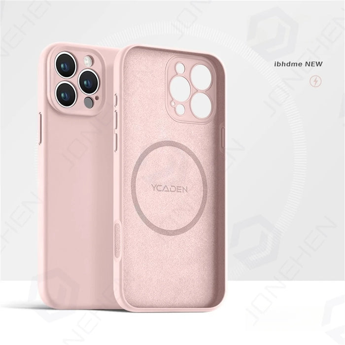 For Magsafe Liquid Silicone Original Case For iPhone 16 15 14 Plus 13 12 17 18 Pro Max Magnetic Wireless Charge Shockproof Cover