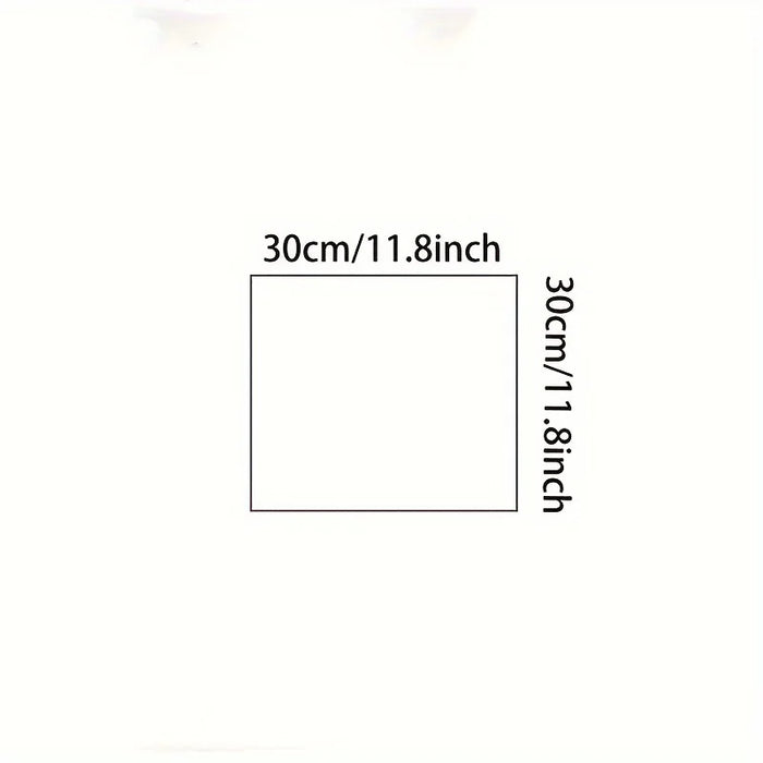 Hand towel size diagram, 30 x 30 cm (11.8 in)