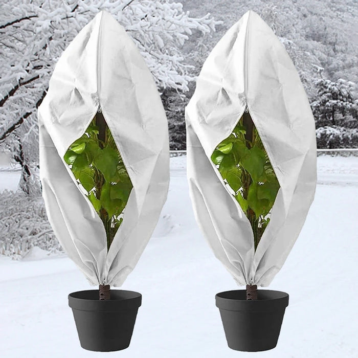 Non-woven Fabric Plant Protection Cover Fruit Protection Bag Winter Plant Coldproof Frost Prevention Mesh Plant Cover Antifreeze