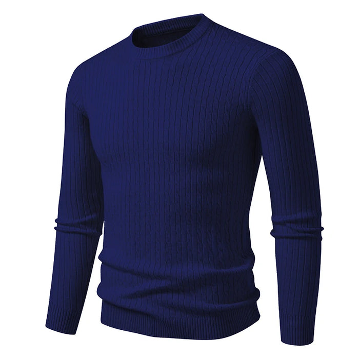 new Mens Crew Neck Sweaters Long Sleeve Lightweight Knit Dress Pullover Sweaters Casual outwear Twist Patterned Cable Sweaters