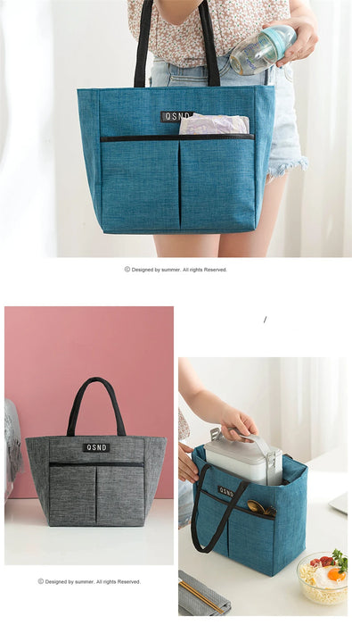 Portable Insulated Large Capacity Thermal Lunch Bag