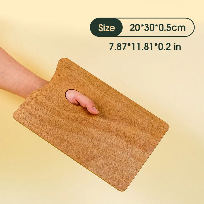 1 Pcs Wooden Oval Palette,Acrylic Palette,Fine Arts Oil Painting Palette,Gouache Acrylic Painting Palette HH-03
