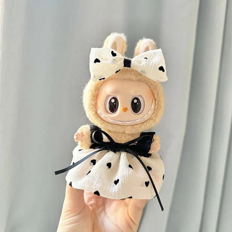 Labubu Doll Clothes Outfit Accessories For Korea Kpop Exo Labubu Idol V1 V2 Skirt sweater Clothing Gift