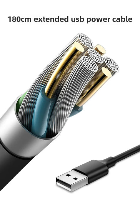 Car Safety Rear Seat Double-head Fan Kids Outdoor Fan Clip on Car Seat 360 Rotation Neck Cooler for Baby Summer Car Accessories