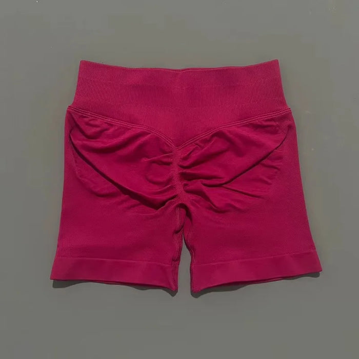 Women Fitness Workout Shorts Yoga High Waist Lift Butt Fitness Shorts Gym Running Sportswear Women Push Up Gym Leggings