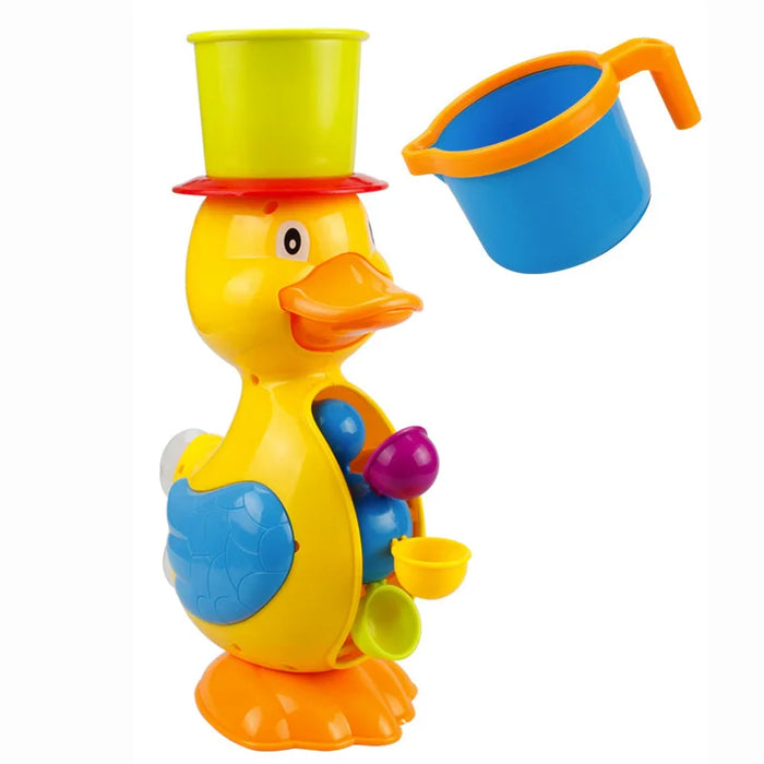 Water Spraying Yellow Duck Kids Shower Bath Toys