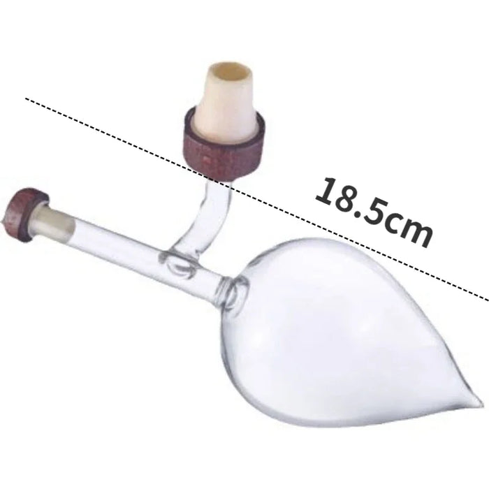 Round/Peach shaped Transparent Red Wine Aerator Portable Red Wine Bottle Pourer and Quick Decanter Spout Glass Sobering Device