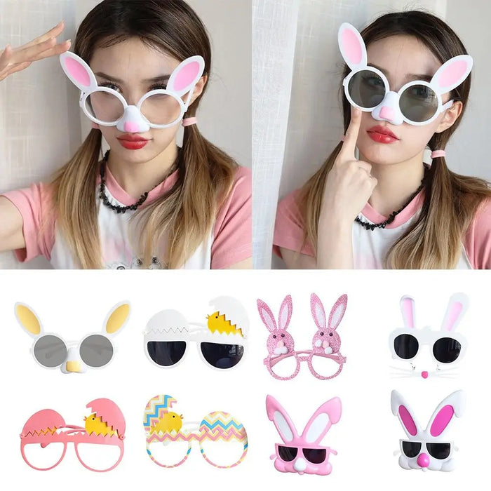 Creative Easter Glasses Eye Wear Accessories Party Decor Easter Headbands Chick Bunny Glasses DIY Gift Funny Glasses Men Women