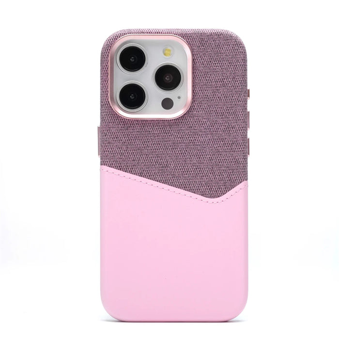 Hit Color Business Card Pocket PU Leather Magnetic Case For iPhone 17 Air 16 15 Pro Max 13 14 12 MagSafe Wireless Charging Cover