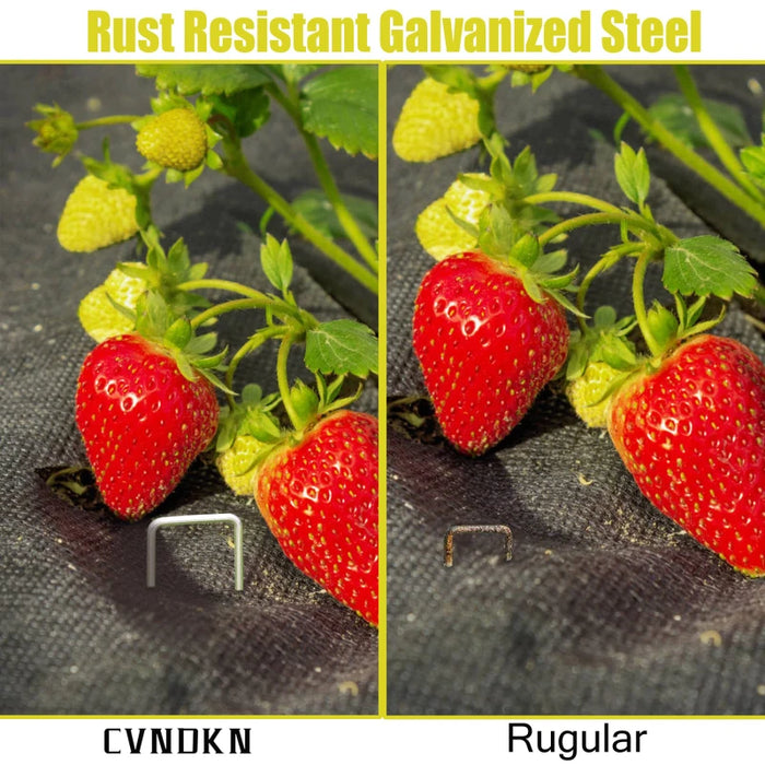 40Pcs/Pack Garden Peg Silver Metal U-Shape Garden Staple Garden Ground Nail Film Fixed Pegs Gardening Fixing Tools Film Peg