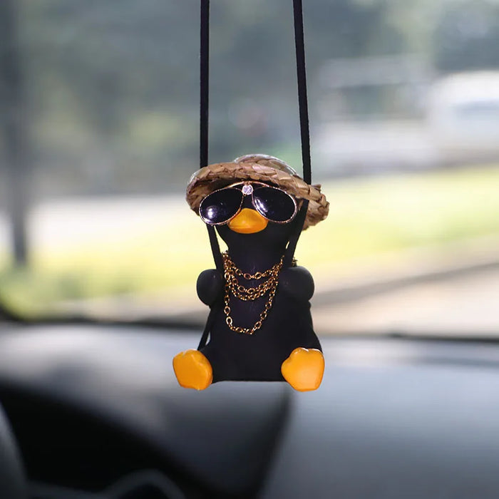Swinging Duck Car Pendant Hanging Ornaments Interior Decoraction for Car Accessories