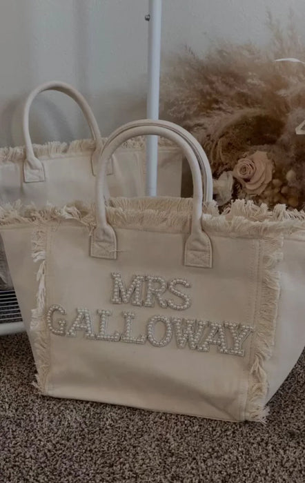 Summer Tote Bag for Bride | Bridesmaid Tote | Gift for Bride |Honeymoon Bag
