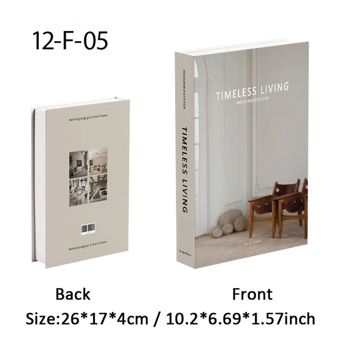 Luxury Fake Book Storage Box Abstract Decorative Books Open Paris Home Decor Coffee Table Bedroom Ornaments Interior Decoration