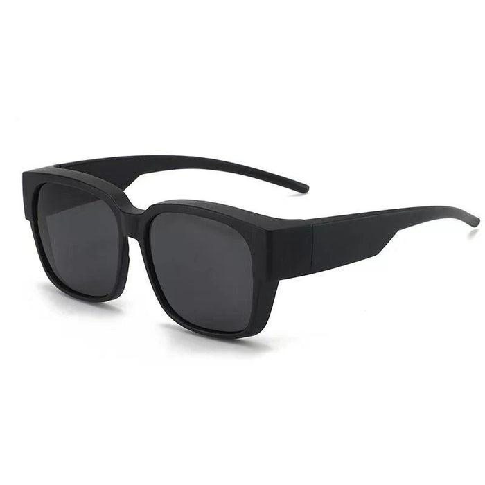 Black fit-over sunglasses with grey lenses