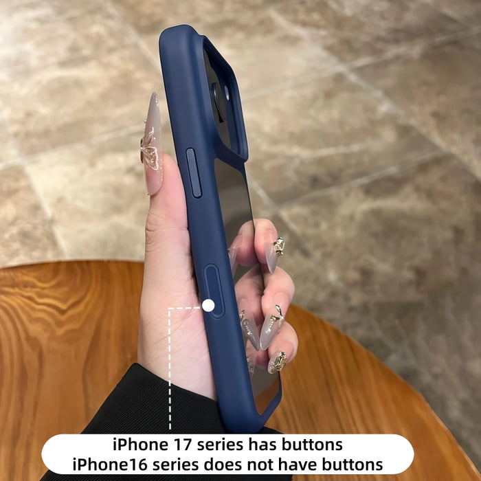 Intelligent Camera Touch Button Crystal Clear Phone Case for iPhone 18 17 Pro Max 16 Pro Air Transparent Shockproof Cover Funda