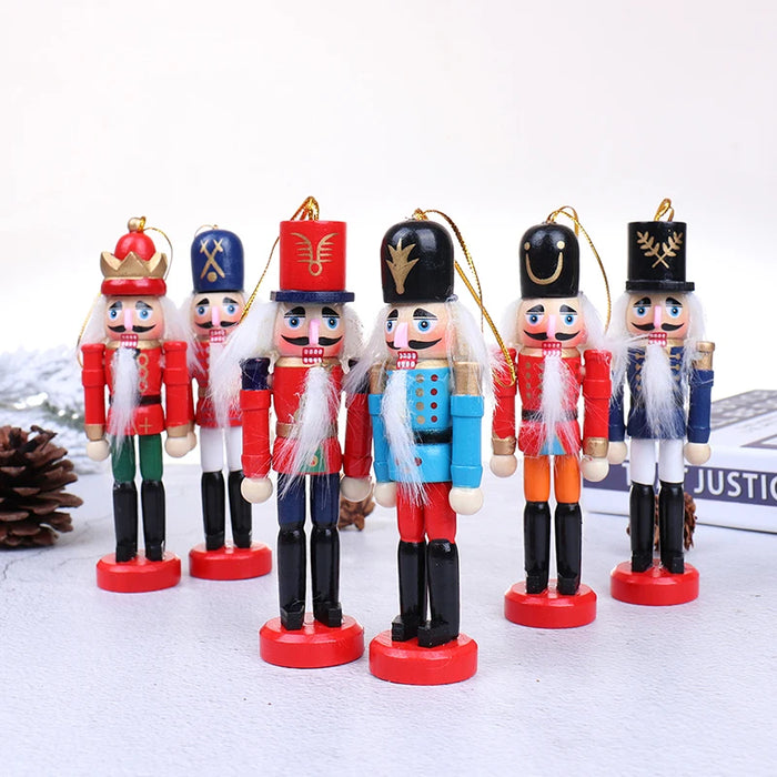 14/13/12/10.5cm Christmas Nutcracker Puppet Ornaments Desktop