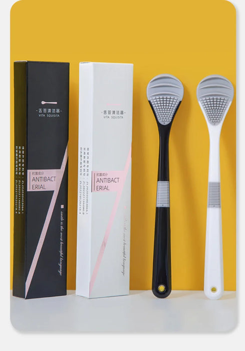 Tongue Cleaner Brush Reusable Oral Cleaning Scraper Oral Breath Multicolor Brush Care Tool Tongue Bad Hygiene Care Removal