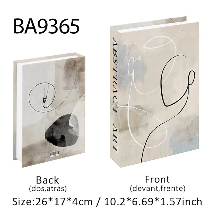 Luxury Fake Book Storage Box Abstract Decorative Books Open Paris Home Decor Coffee Table Bedroom Ornaments Interior Decoration