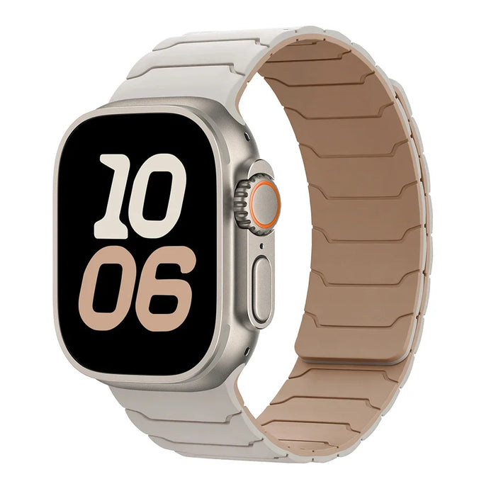 Strap For Apple Watch ultra 2 Band 49mm 45mm 44mm 40mm 42mm 46mm 41mm 38mm Magnetic Silicone Bracelet IWatch Series 10 SE 9 8 7