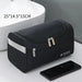 Black canvas toiletry bag