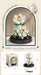 White blossom bouquet with dome and colour box, 174 pieces