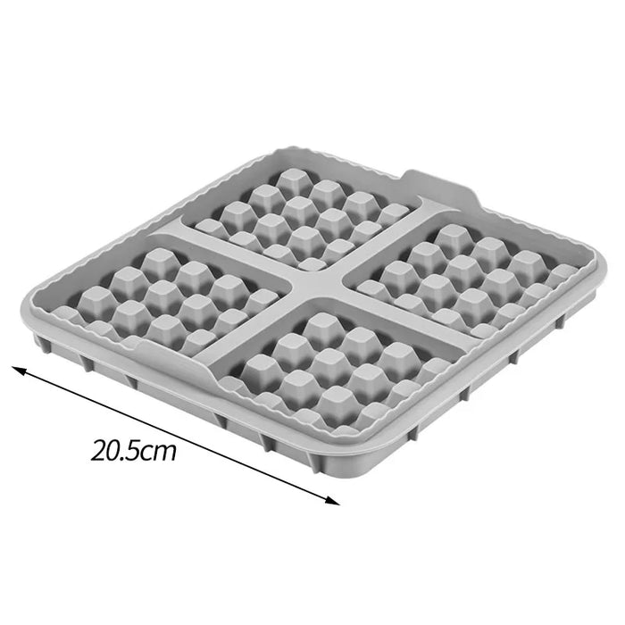Air Fryer Silicone Biscuit Mold Set Square Waffle Model Non-stick Baking Tray Compatible For Pancakes Baking Accessories