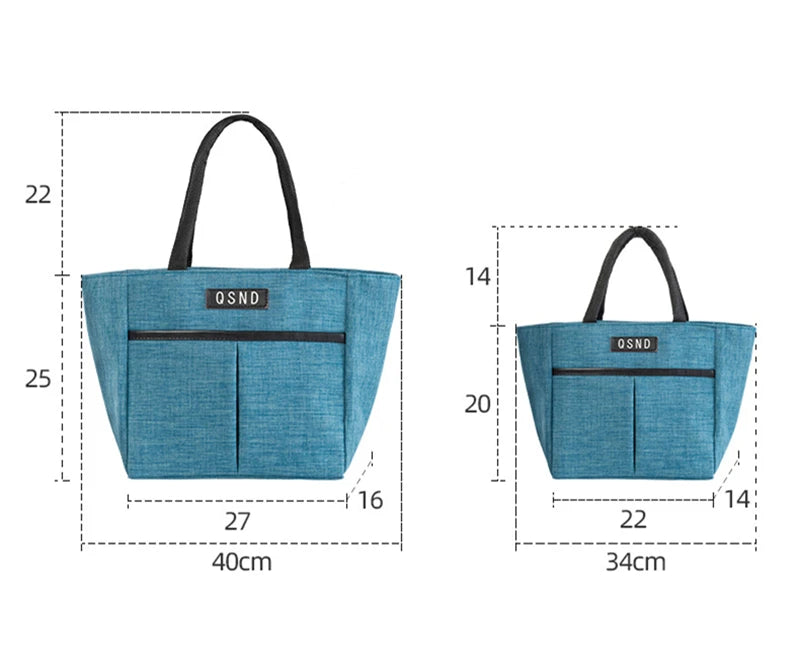 Portable Insulated Large Capacity Thermal Lunch Bag