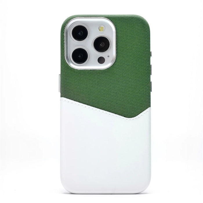 Hit Color Business Card Pocket PU Leather Magnetic Case For iPhone 17 Air 16 15 Pro Max 13 14 12 MagSafe Wireless Charging Cover