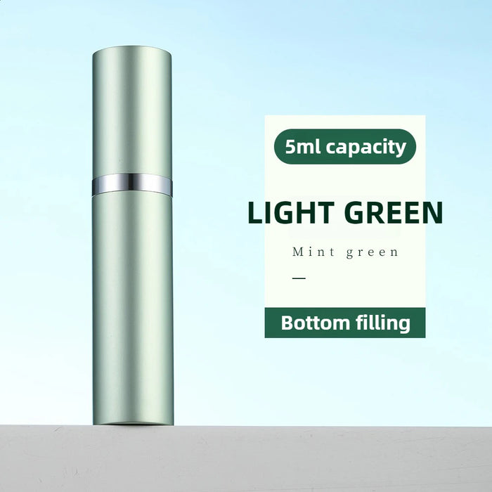 Light green 5 mL perfume atomizer
