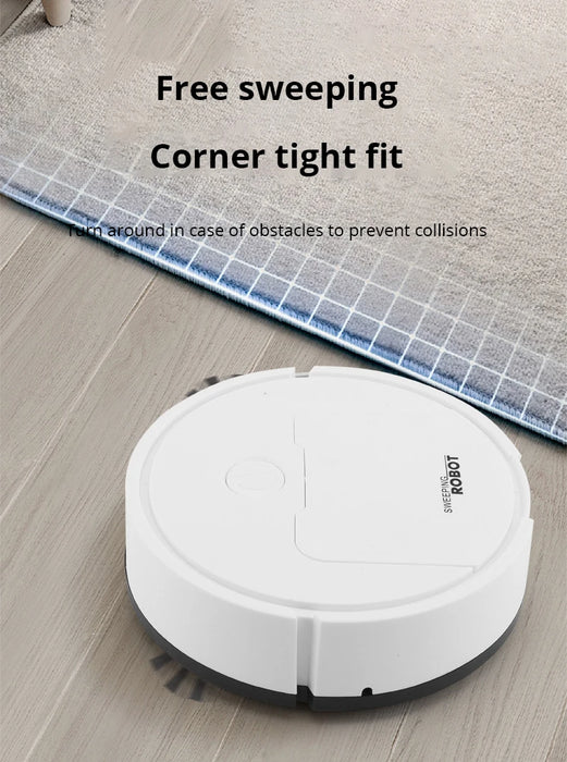 1pc Mini Vacuum Cleaner Intelligent Sweeping Robot Three In One Suction, Sweeping, And Towing, Home Furnishings