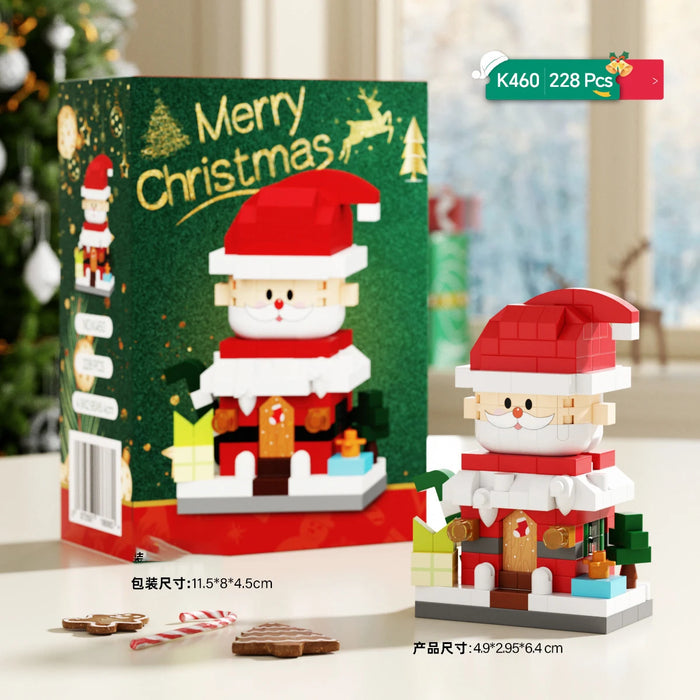 Santa house micro block set, 228 pieces, with box