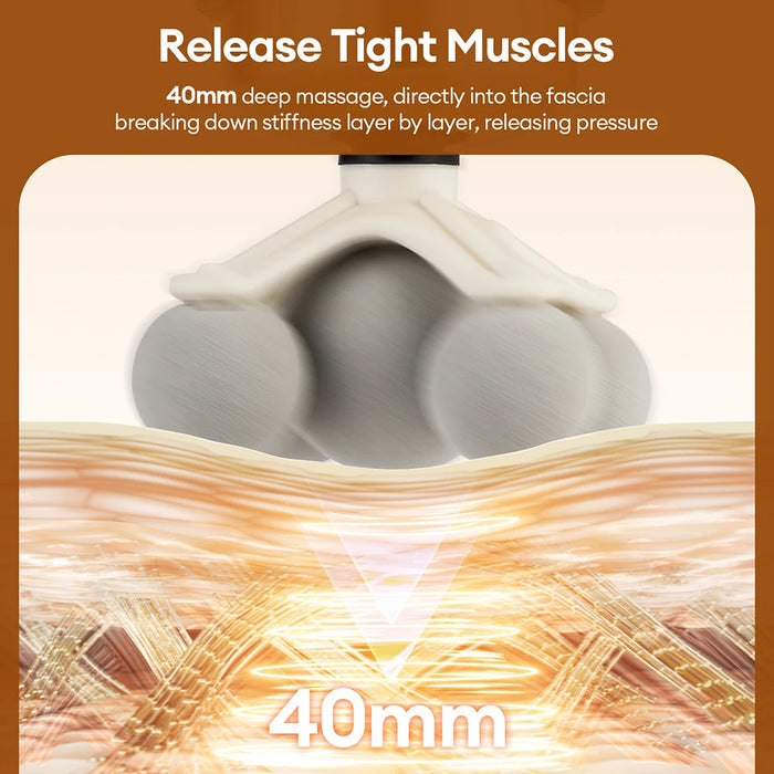 11-IN-1 Electric Massage Gun 99 Level Powerful Fascia Gun High-Frequency Vibration Body Massage Gun Arms Leg Muscle masajeador