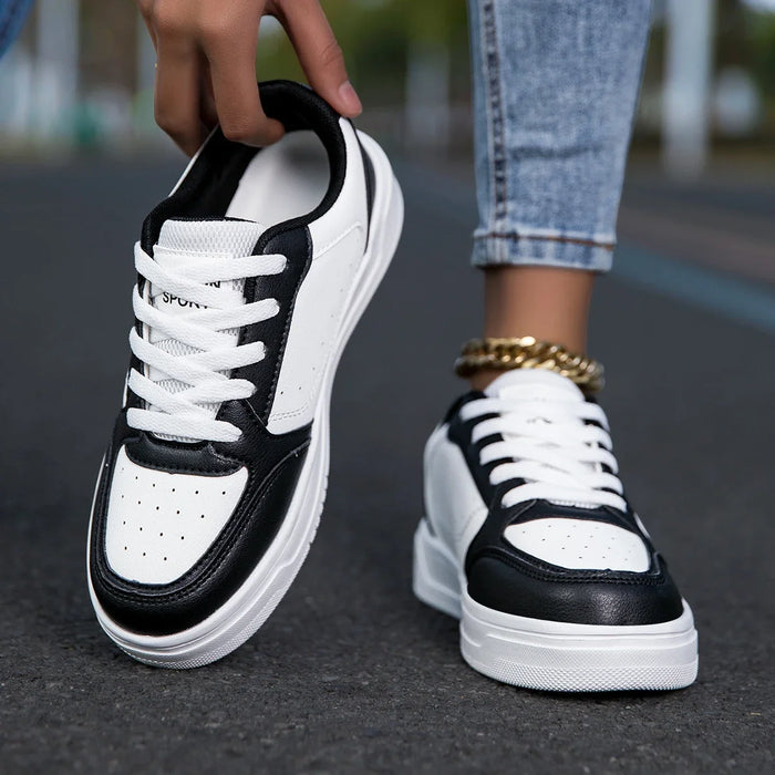HKDQ Trendy Skate Shoes Unisex Platform Casual Sneakers Women Low-cut Comfortable Lightweight Outdoor Skateboard Shoes For Men
