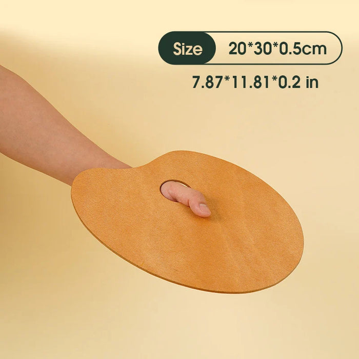 1 Pcs Wooden Oval Palette,Acrylic Palette,Fine Arts Oil Painting Palette,Gouache Acrylic Painting Palette HH-03