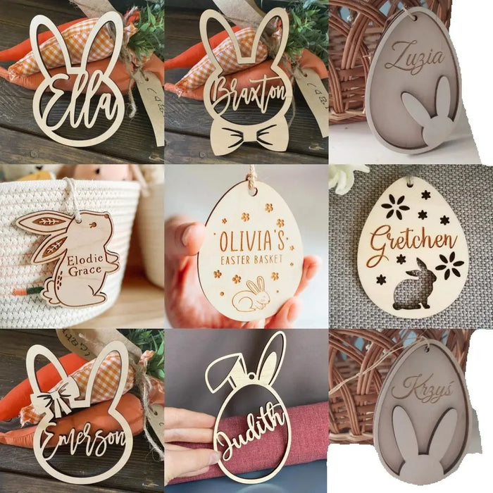 Personalized Easter Gift|Easter decoration personalized from wood| Easter pendant with name | Easter pendant |Easter basket