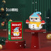 Snowman with blue hat micro block figure, 210 pieces, with box