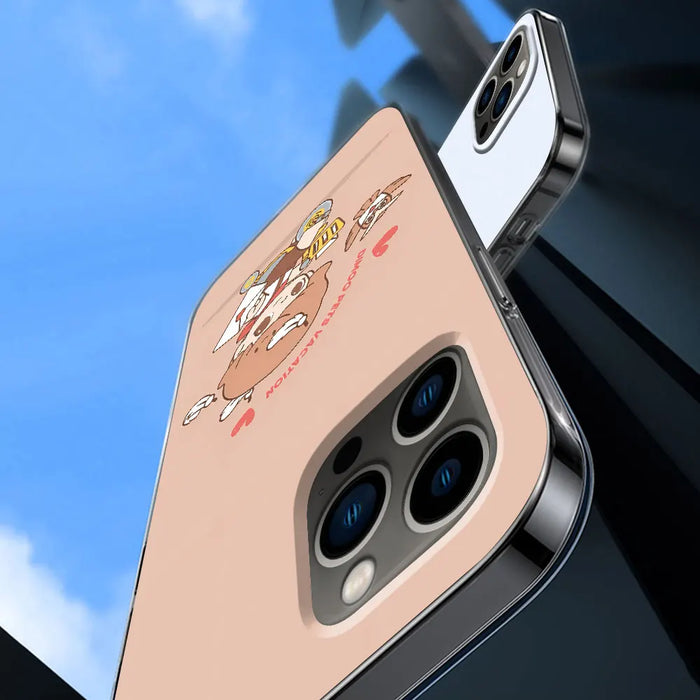Cartoon DIMOO Case for iPhone 16 13 14 Plus 15 Pro 7 8 Plus Max Clear Silicone Phone Cover Cute Coque
