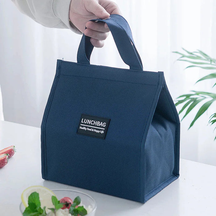 Thermal Insulated Portable Oxford Lunch Bags Picnic School Food Bento