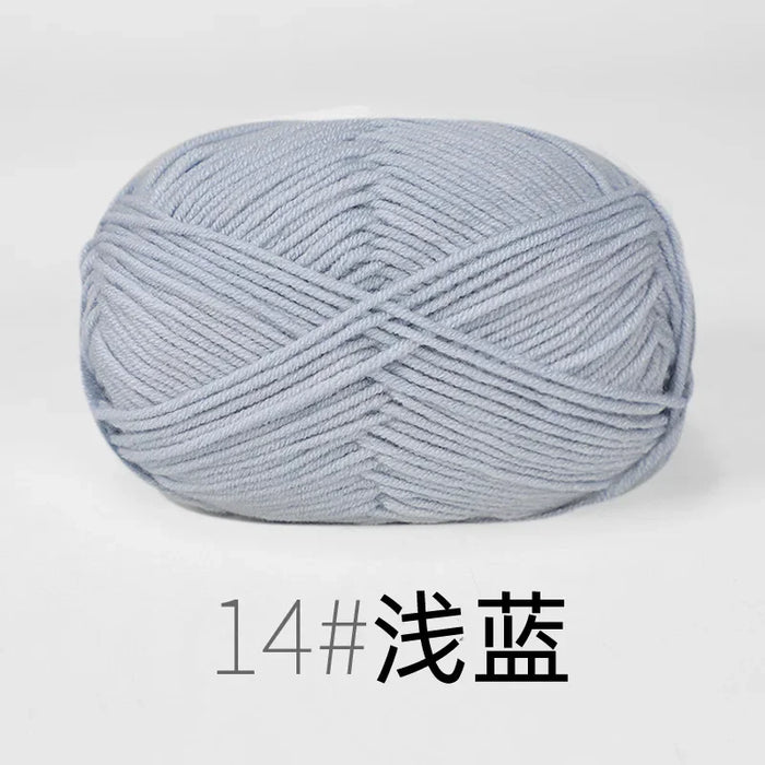 Organic Cotton Yarn 4ply Baby Milk Knitted Yarn For Craft Sweater Hat Dolls Scarves 1 Ball 50g Soft Wool Crochet Yarn Wholesale