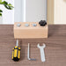 Short wooden screw board with 4 fasteners and three tools, NB180C3 option