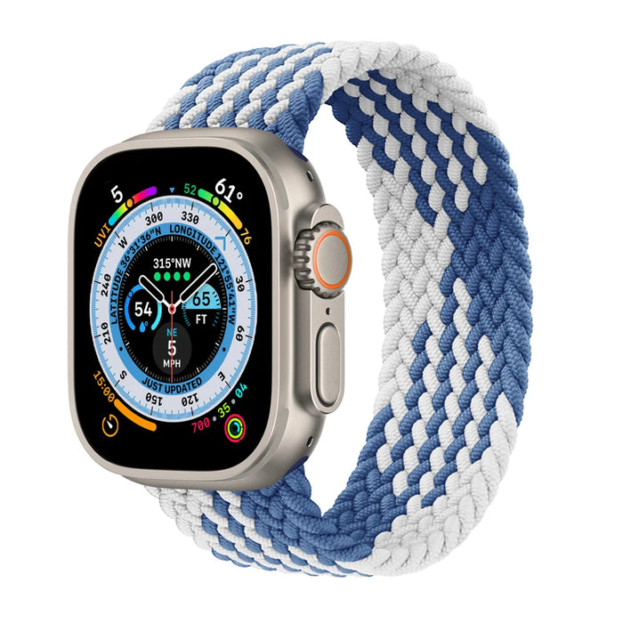 Braided Solo Loop For Apple Watch Strap 44mm 40mm 45mm 41mm 49mm 42mm 46mm Bracelet iWatch Series 10 9 SE 8 7 6 5 4 Ultra 2 Band